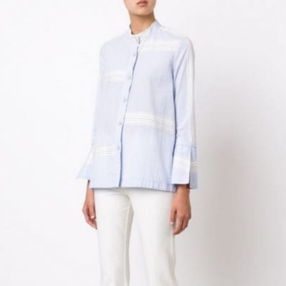 10 Crosby Derek Lam Light Blue Button Down Shirt
